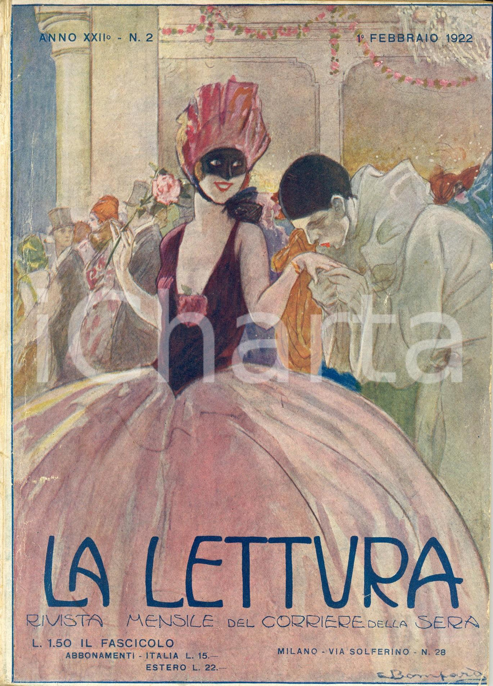 Giornale, rivista storica 1922 LA LETTURA Jacopo TINTORETTO Scuola San Rocco *ILLUSTRATA Anno XXII nÂ°2 1