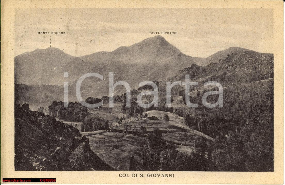 Cartolina originale da collezione 1928 Col di S. Giovanni - Bella immagine d'epoca 1