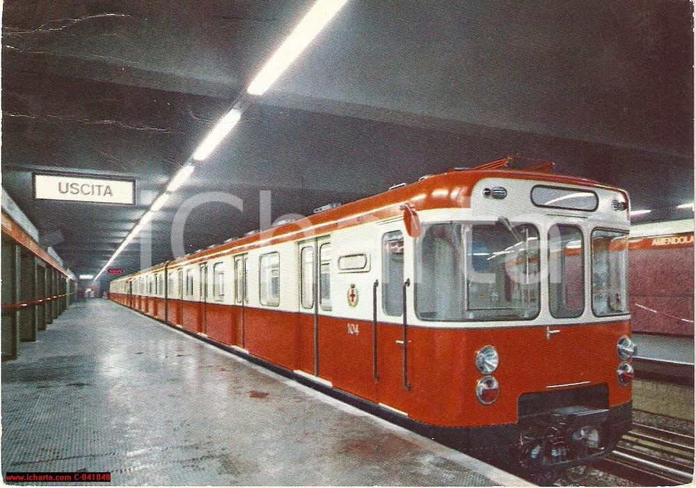 Cartolina originale da collezione 1965 MILANO M1 Fermata AMENDOLA FG VG 1