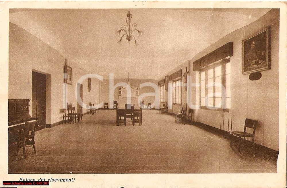 Cartolina originale da collezione 1941 ALBENGA SV Salone ricevimenti Seminario VESCOVILE 1