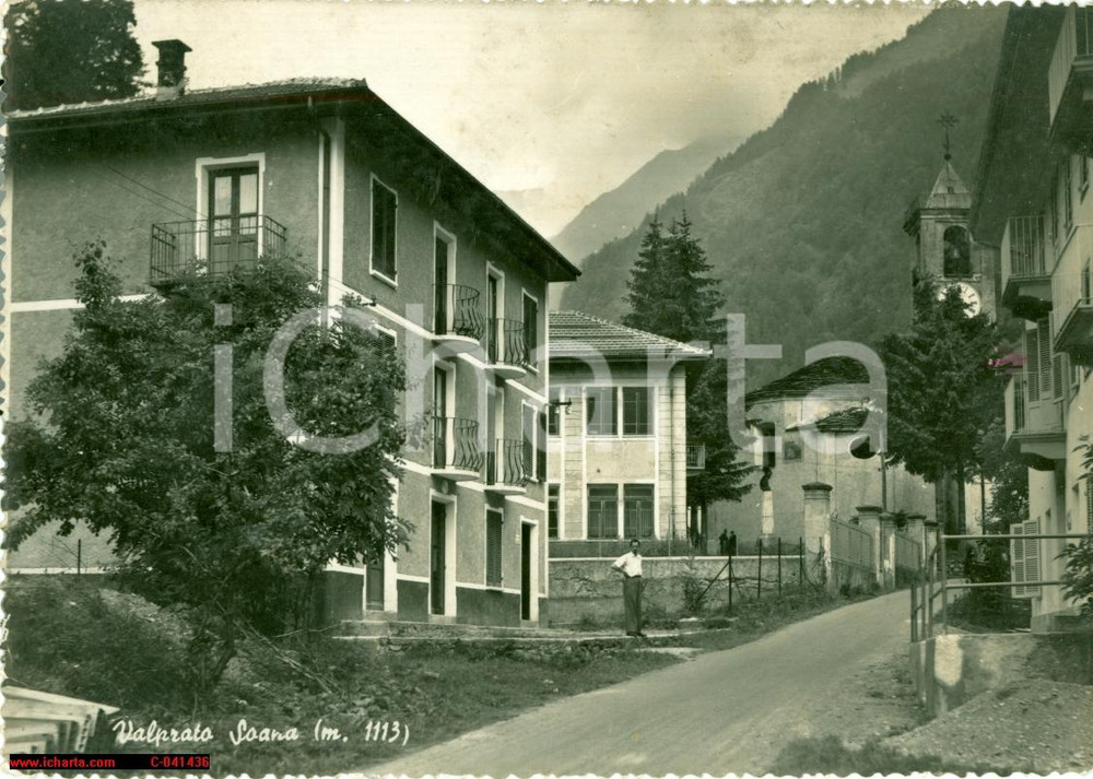 Cartolina originale da collezione 1962 VALPRATO SOANA (TO) Casa alpina SAN GIUSEPPE 1