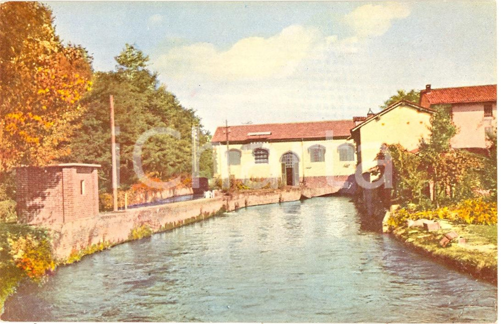 Cartolina originale da collezione 1925 S.MARIA DI BAGNOLO (PV) Officina Idroelettrica FP 1