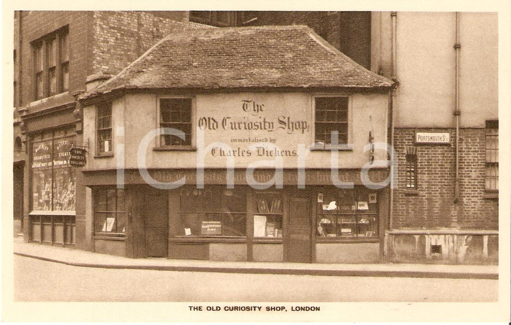 Cartolina originale da collezione 1925 LONDRA cartolina the OLD CURIOSITY SHOP FP NV 1