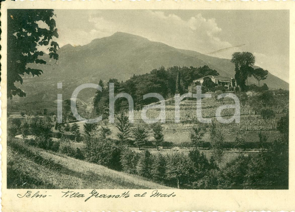 Cartolina originale da collezione 1936 SCHIO VI Villa GRANOTTO al Maso  Cartolina 2 FG VG 1