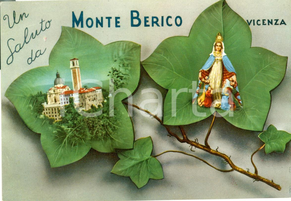 Cartolina originale da collezione 1963 VICENZA Madonna del Monte BERICO Cartolina FG VG 1