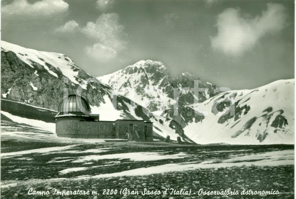 Cartolina originale da collezione 1950 GRAN SASSO D ITALIA Osservatorio CAMPO IMPERATORE Cartolina FG NV 1