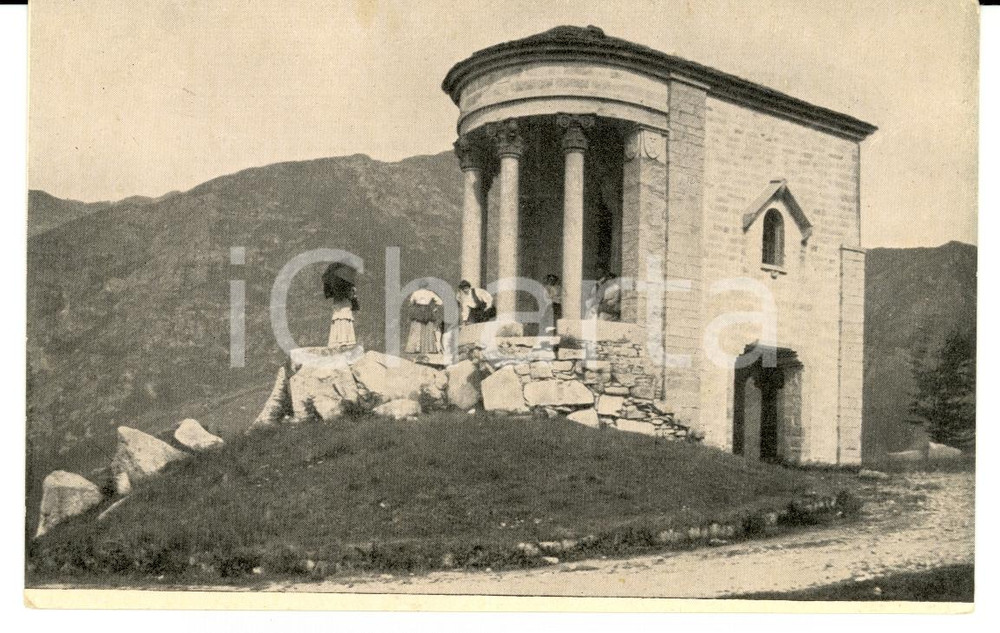 Cartolina originale da collezione 1920 ca OROPA (BI) Strada per SAN GIOVANNI Cartolina FP NV 1