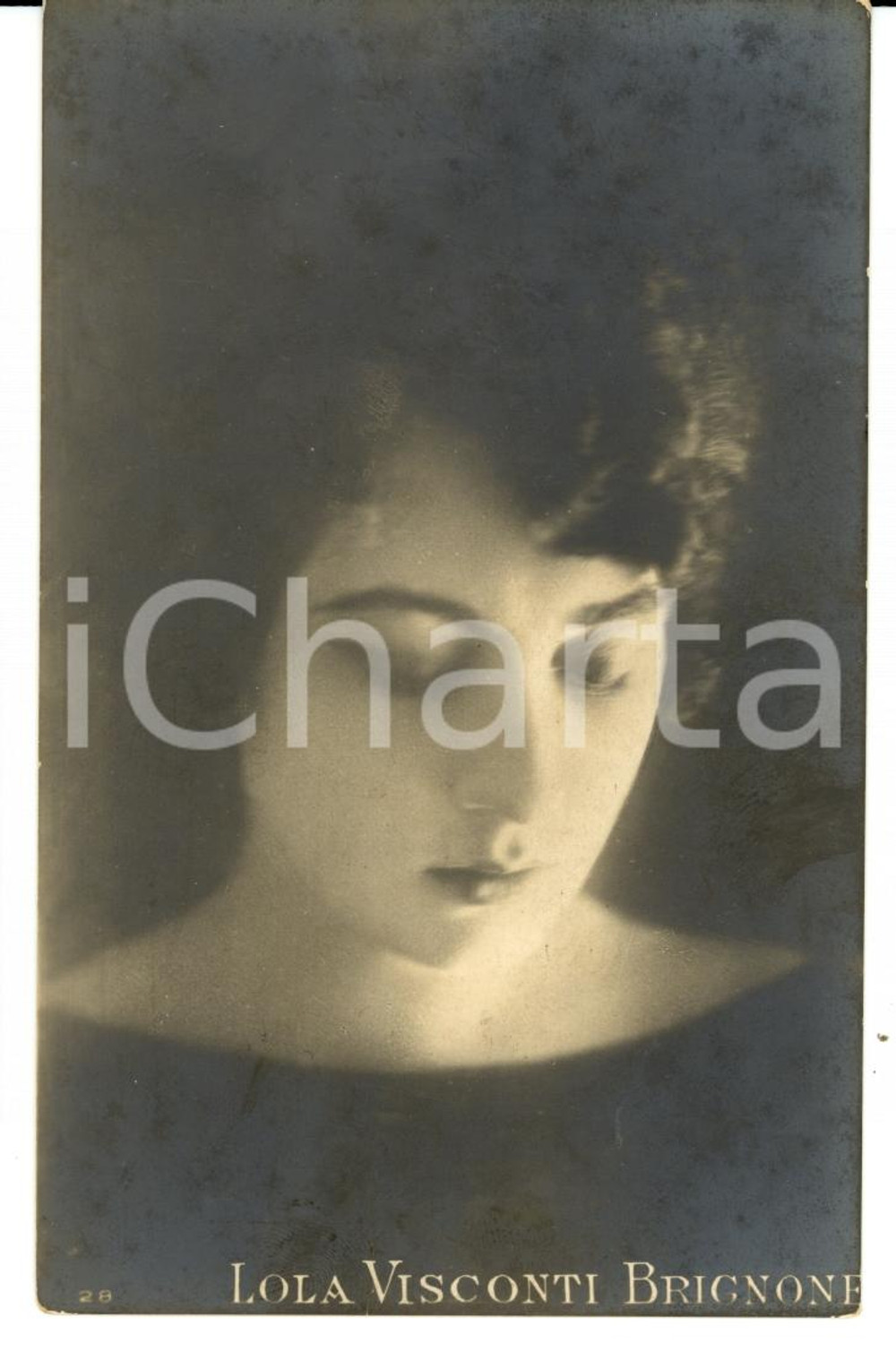 Cartolina originale da collezione 1924 Cartolina Lola VISCONTI BRIGNONE Attrice FP VG 1