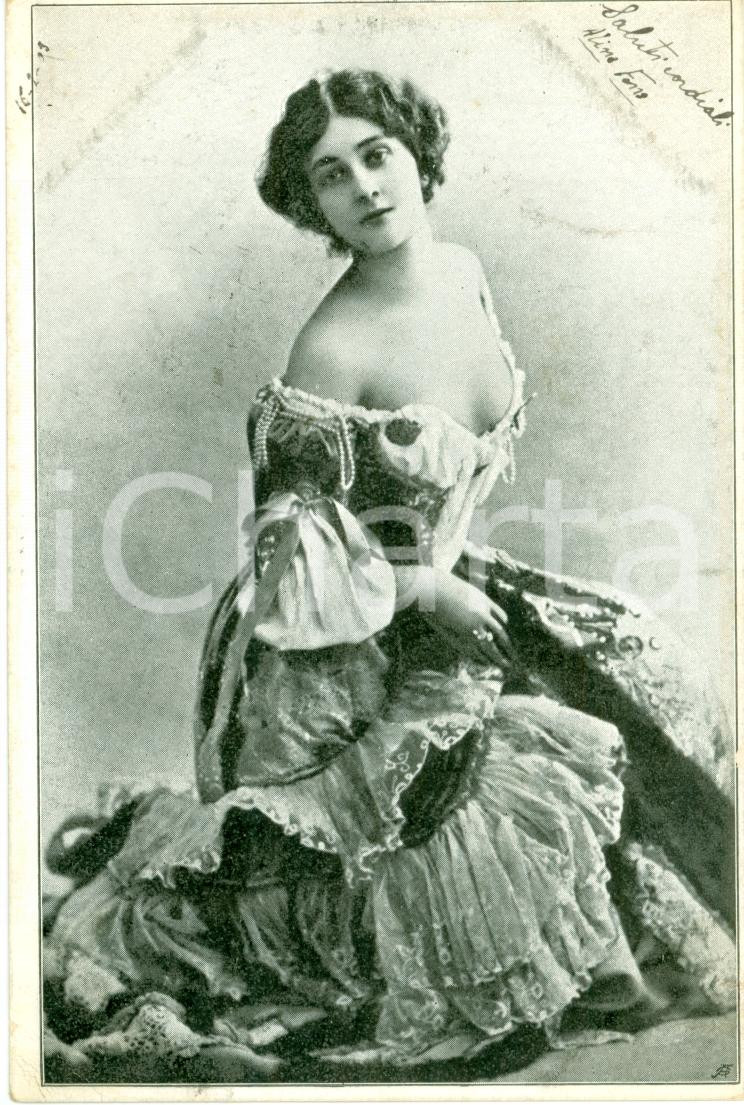 Cartolina originale da collezione 1903 EROTICA VINTAGE Alina FANO Agostino GIOIA DULCETTI Cartolina FP VG 1