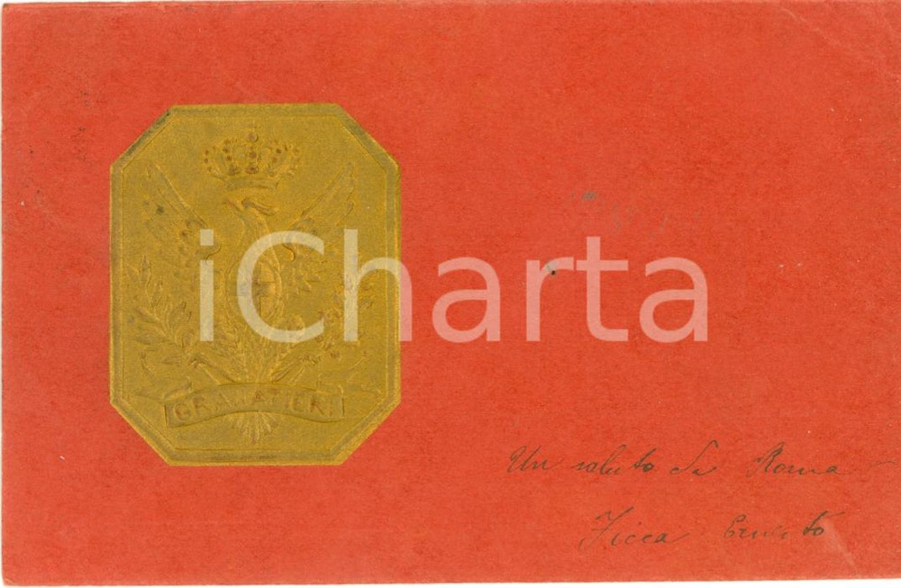 Cartolina originale da collezione 1900 ca GRANATIERI DI SARDEGNA cartolina reggimentale FP VG 1