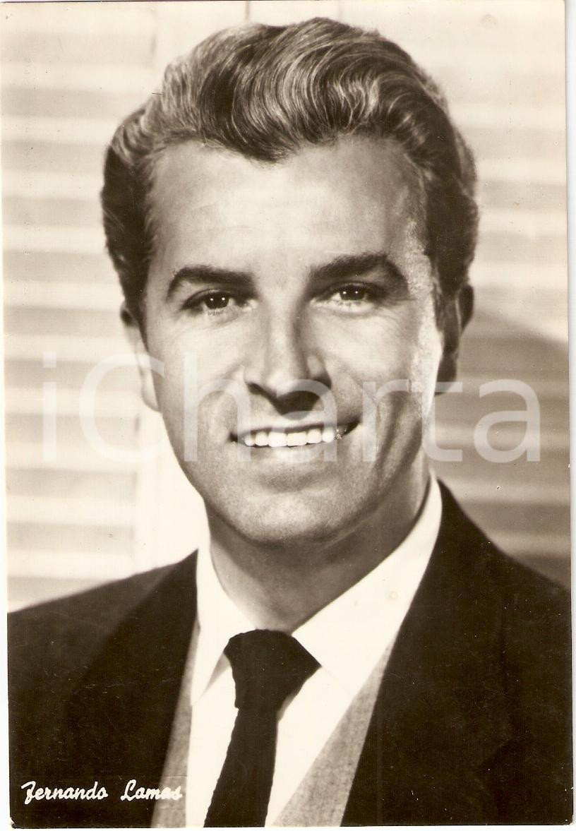 Cartolina originale da collezione 1950 circa FERNANDO LAMAS Fotografia seriale FG NV 1