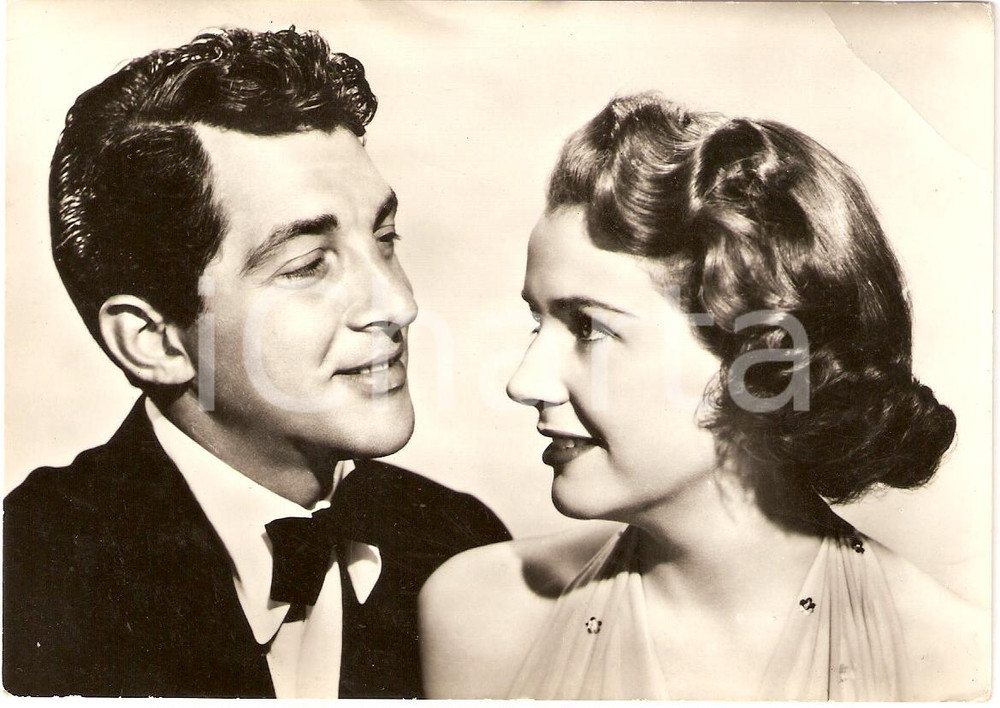 Cartolina originale da collezione 1952 circa Dean MARTIN Polly BERGEN Fotografia seriale PARAMOUNT FILMS FG NV 1