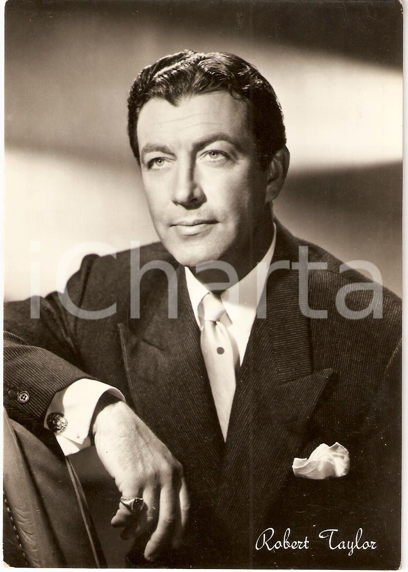 Cartolina originale da collezione 1950 circa ROBERT TAYLOR Fotografia seriale FG NV 1