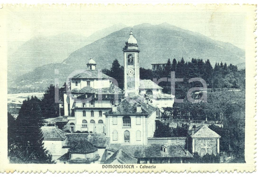 Cartolina originale da collezione 1916 DOMODOSSOLA (VB) Veduta del CALVARIO *Cartolina postale FP VG 1