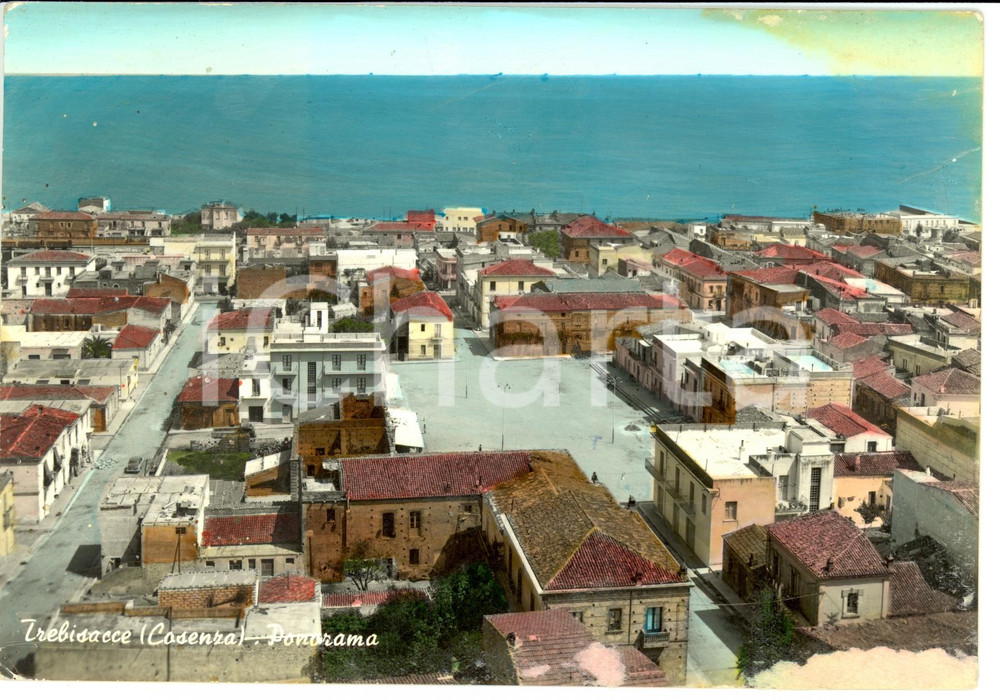 Cartolina originale da collezione 1962 TREBISACCE CS Panorama della cittÃ  Cartolina FG VG 1