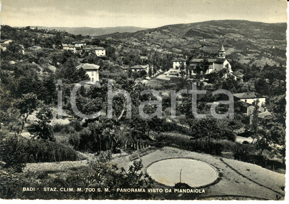 Cartolina originale da collezione 1957 BADI (BO) Panorama visto da PIANDAIOLA *Cartolina Postale FG NV 1