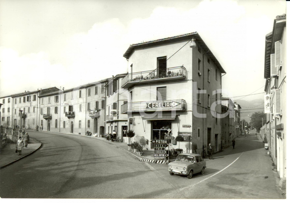 Cartolina originale da collezione 1960 ca VERGATO BO Via Nazionale e Via Minghetti Cartolina Postale FG NV 1