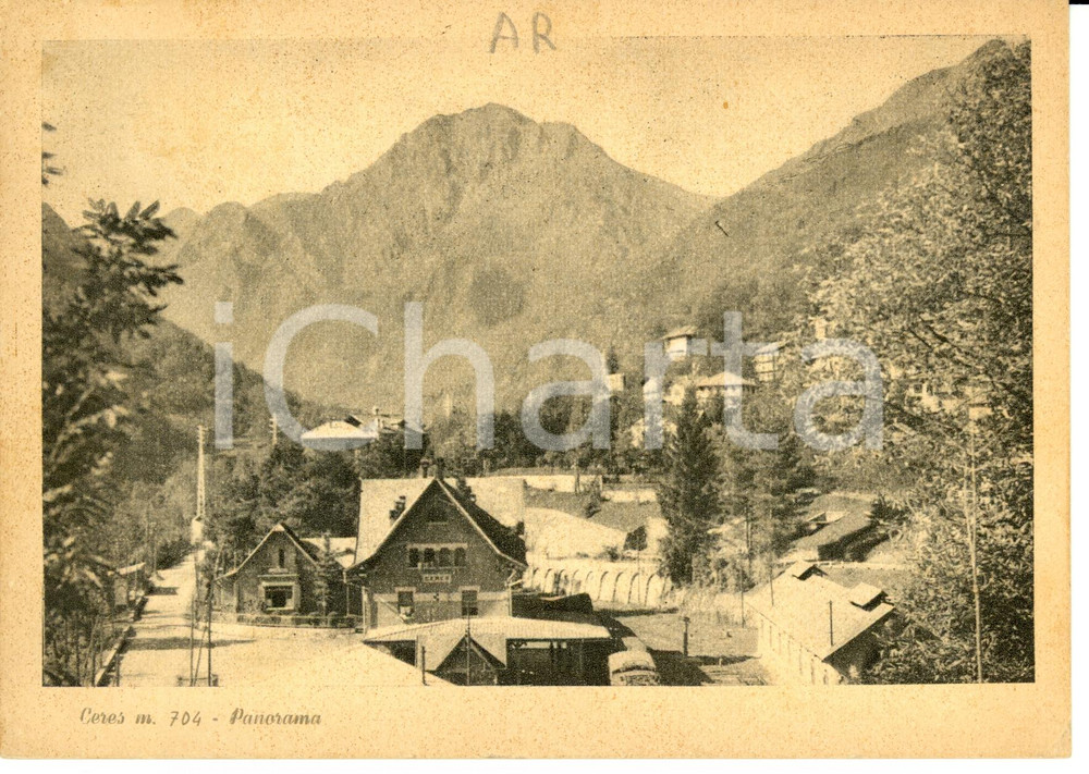 Cartolina originale da collezione 1953 CERES TO Scorcio panoramico stazione ferroviaria Cartolina FG VG 1