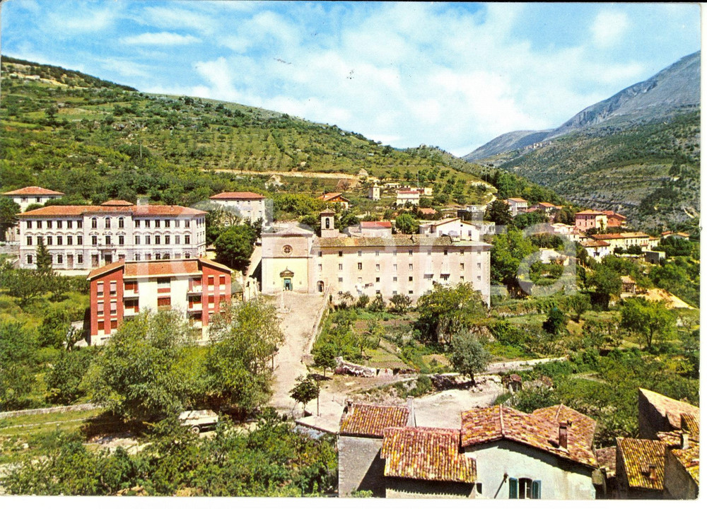 Cartolina originale da collezione 1966 SCANNO AQ Veduta panoramica con chiesa parrocchiale Cartolina FG VG 1