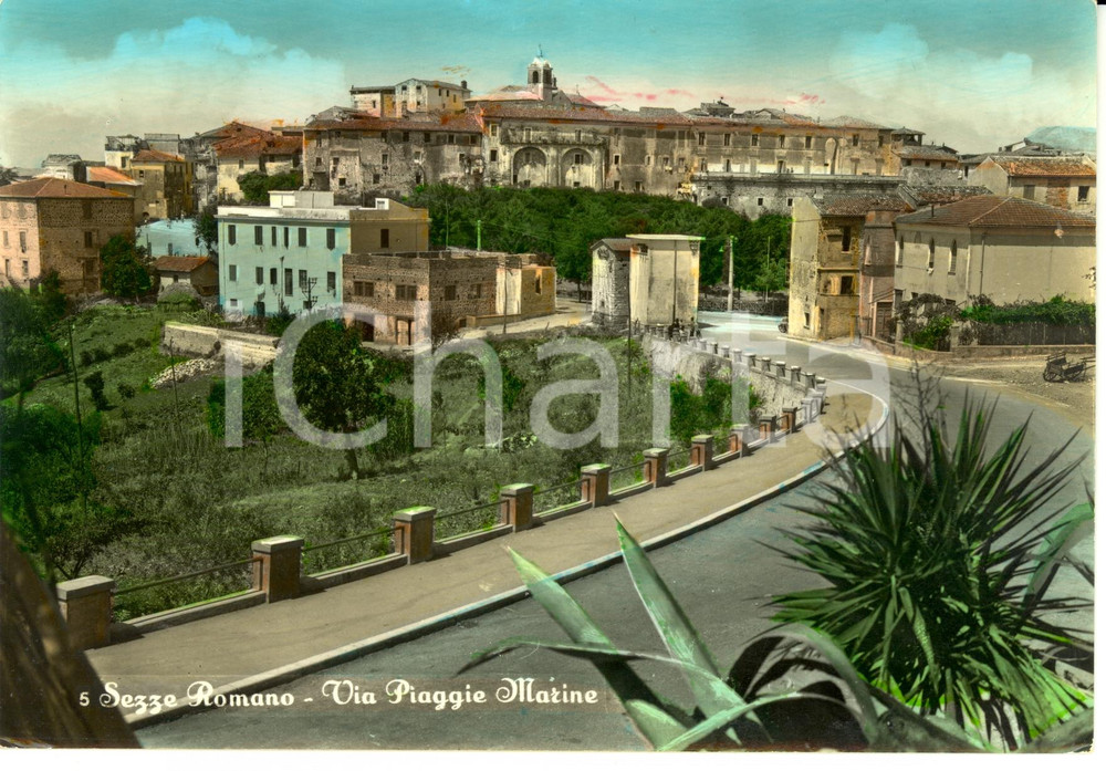 Cartolina originale da collezione 1930 ca SEZZE (LT) Scorcio via PIAGGIE MARINE *Cartolina FG VG 1