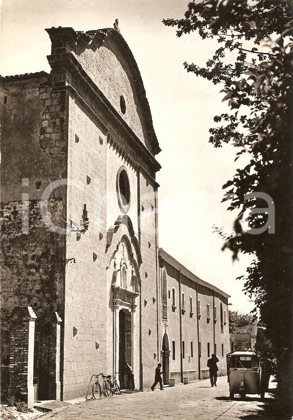 Cartolina originale da collezione 1968 SAN MARTINO VALLE CAUDINA (AV) Chiesa di SANTA CATERINA *Animata FG VG 1