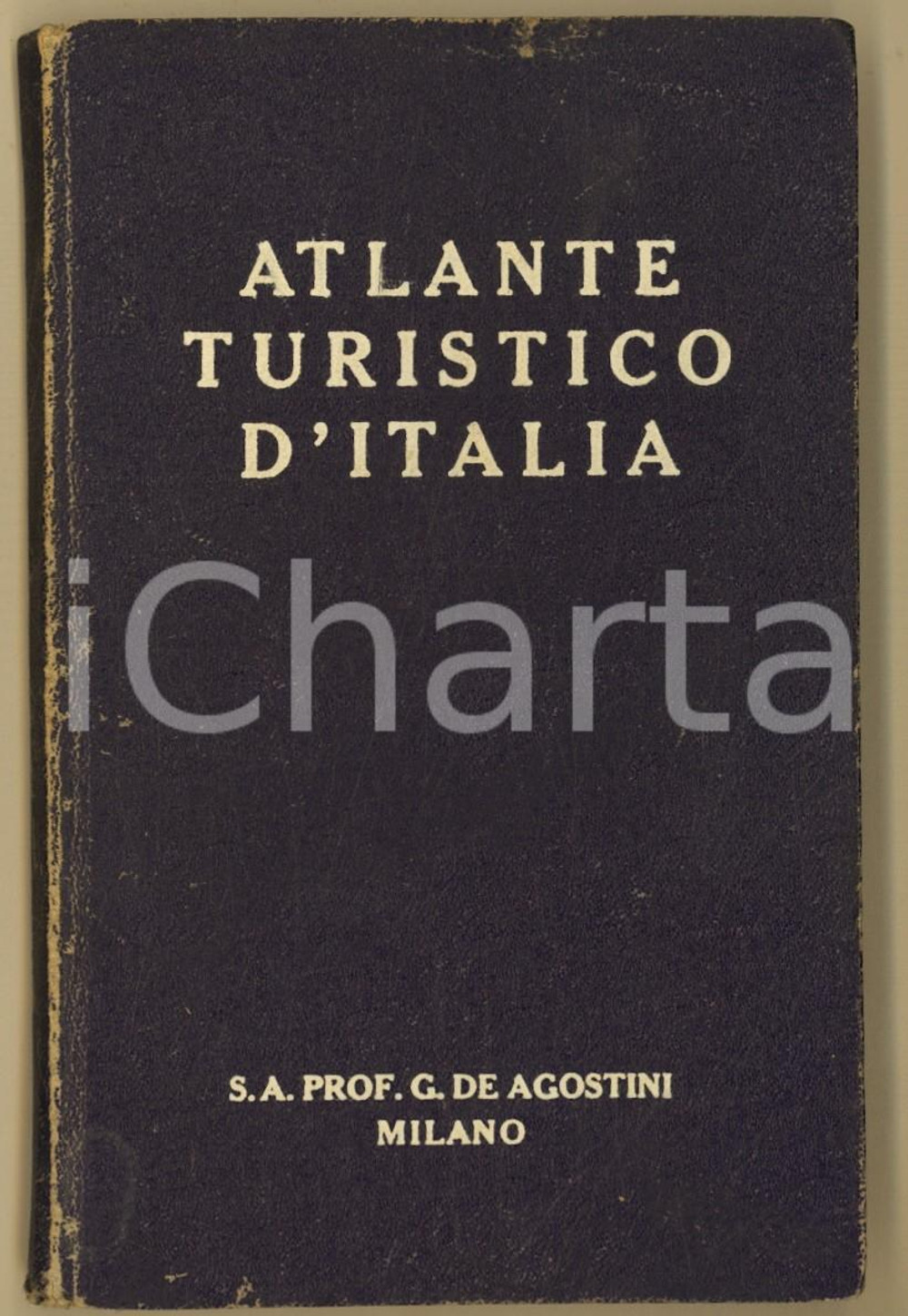 Libro, pubblicazione d epoca 1950 ca DE AGOSTINI Atlante tutistico Omaggio Società ITALOAMERICANA PETROLIO 1