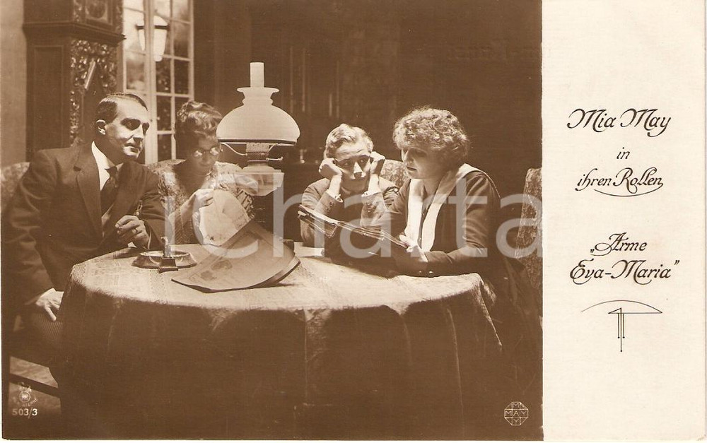 Cartolina originale da collezione 1916 ARME EVA MARIA Movie Mia MAY Harry LIEDTKE Portrait *Cartolina FP NV 1