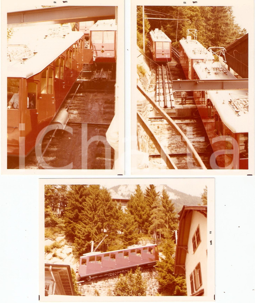 Fotografia d'epoca originale 1972 SVIZZERA Treno MONTE PILATUS Ferrovia a cremagliera *Lotto 3 foto 1