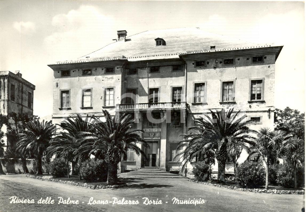 Cartolina originale da collezione 1952 LOANO (SV) Esterno del PALAZZO DORIA *Cartolina postale FG VG 1