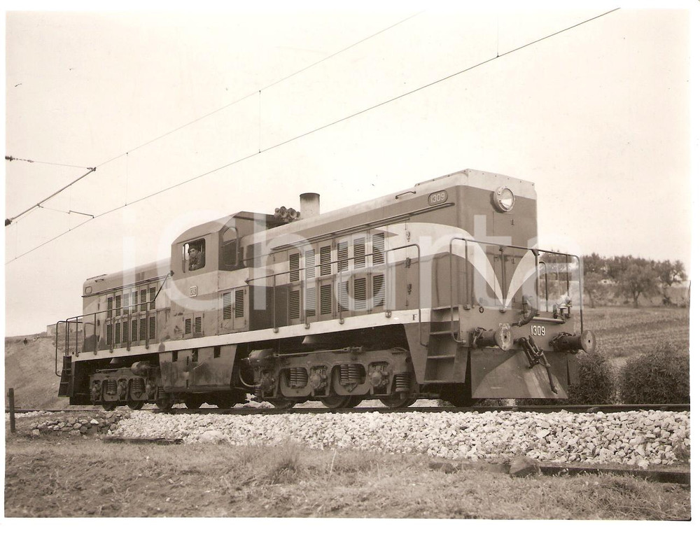 Fotografia d'epoca originale 1970 ca PORTUGAL - CP Locomotive BALDWIN 1309 Withcomb Locomotive Works *Photo 1