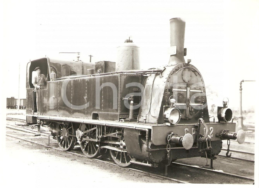 Fotografia d'epoca originale 1970 ca PORTUGAL - CP Steam locomotive 009 SÃ¤chsische Maschinenfabrik *Photo 1