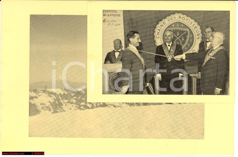 Oggetto da collezione cartaceo 1966 SAVIGLIANO LA GRAN BAITA Biglietto augurale 1