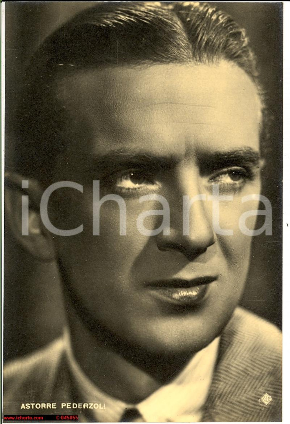 Fotografia d'epoca originale 1940 ca Ritratto Astorre PEDERZOLI attore - Foto seriale 1