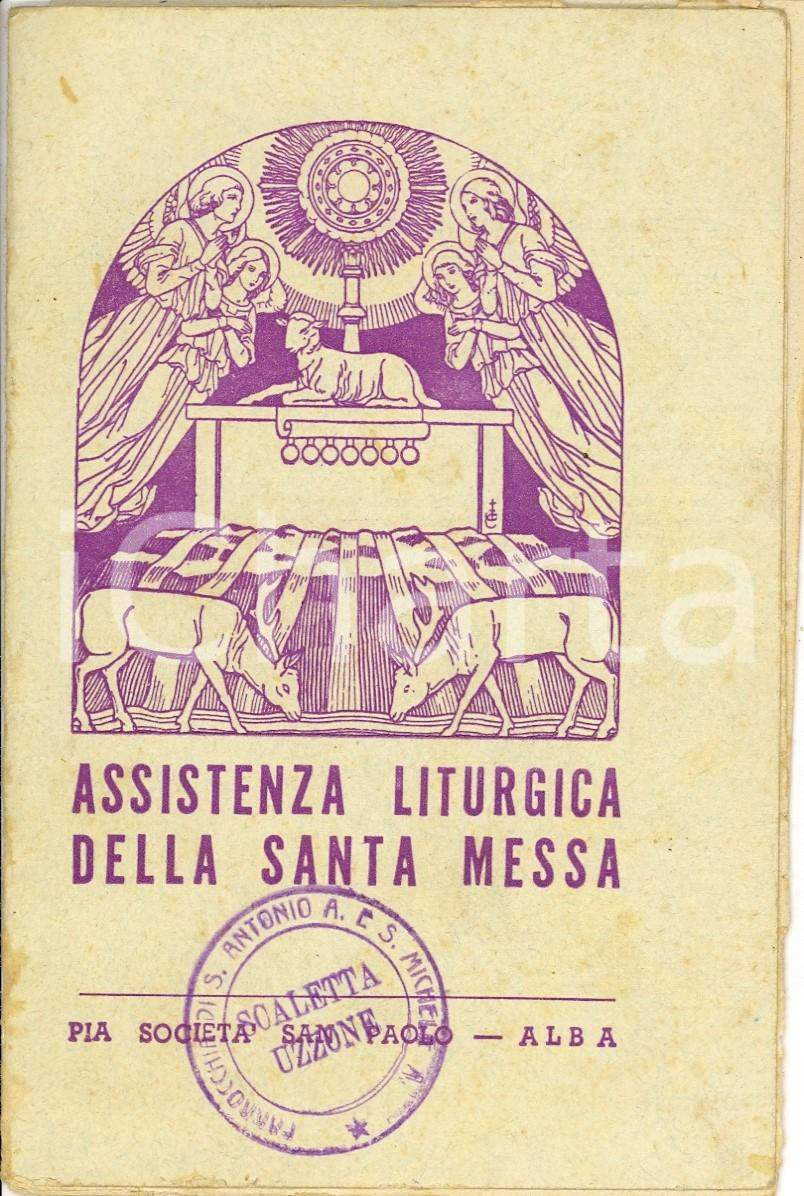 Libro, pubblicazione d'epoca 1950 ca SCALETTA UZZONE (CN) Assistenza liturgica della Santa Messa 1