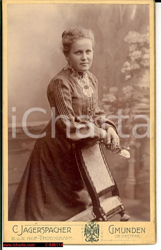 Fotografia d epoca originale 1900 GMUNDEN A Marianne KAINZNER Photo JAGERSPACHER 1