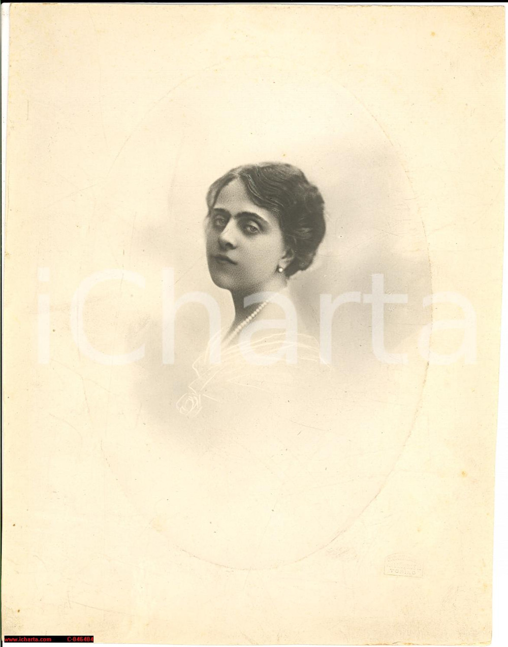 Fotografia d'epoca originale 1920 TORINO Maria Margherita BRICHANTEAU CHALLANT Foto 1