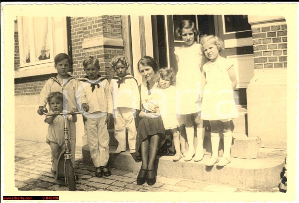 Fotografia d epoca originale 1920 ANTWERP Belgium The DECKERS Family Real Photo 1