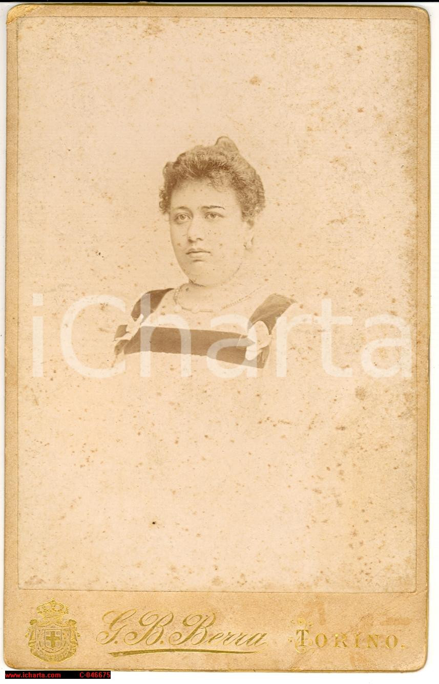 Fotografia d epoca originale 1900 TORINO Maria GRISI RODOLI DELLA PIE  Foto BERRA 1
