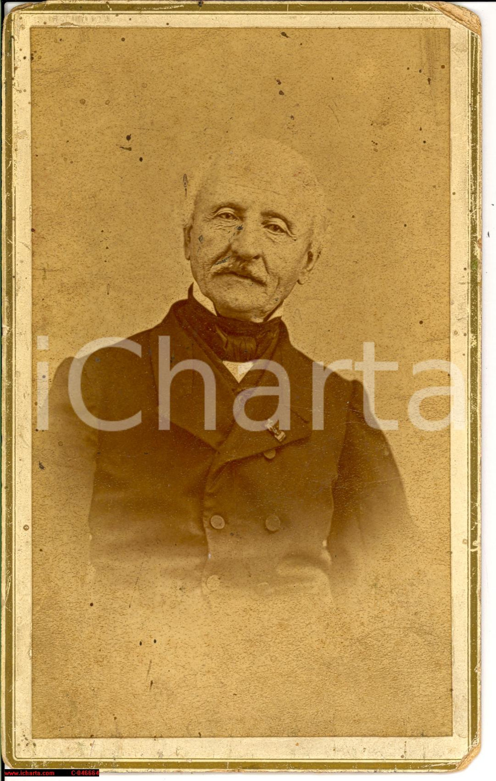 Fotografia d epoca originale 1890 TORINO Ritratto Alessandro CANERA DI SALASCO Foto 1