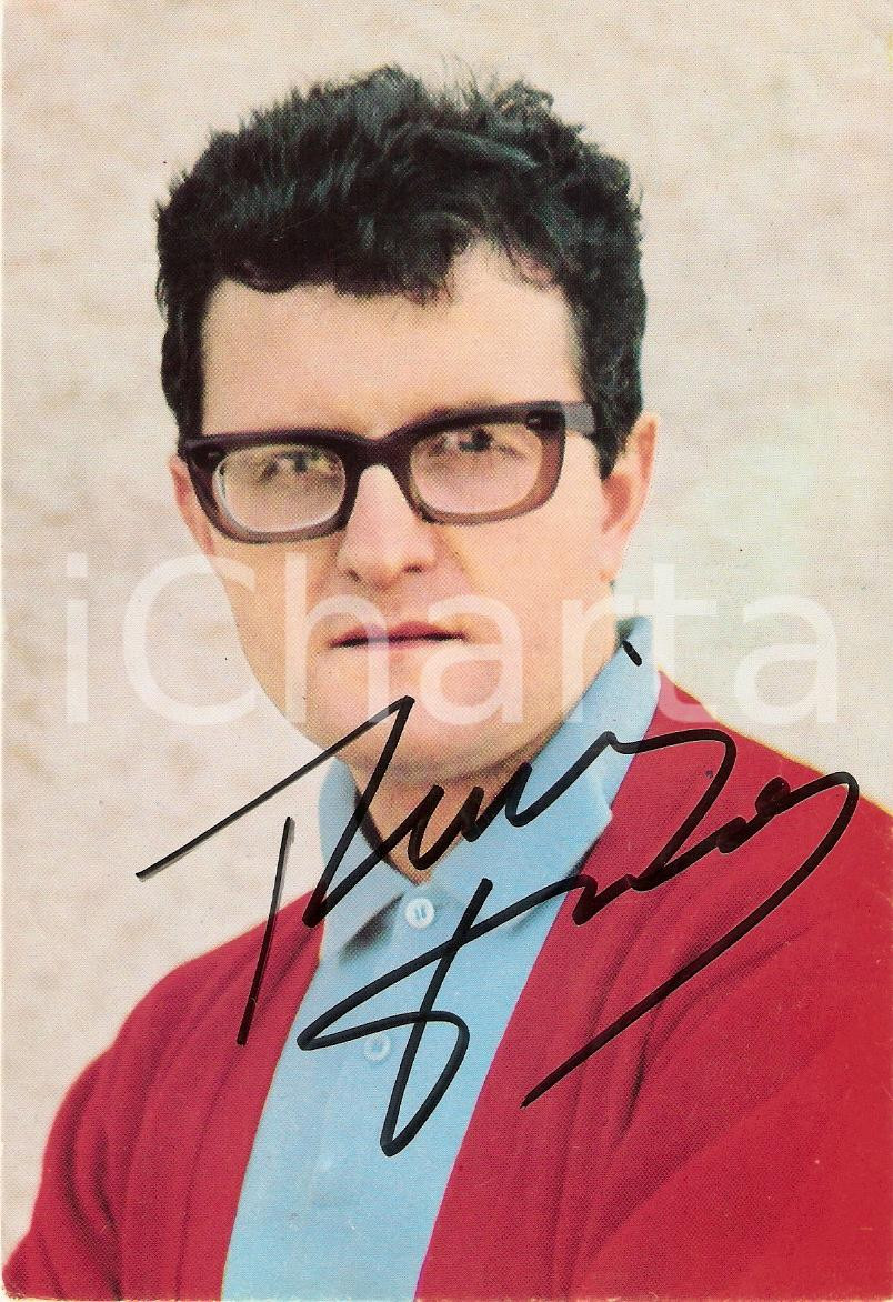 Autografo originale 1960 ca JIMMY FONTANA Fotografia con dedica autografa 1