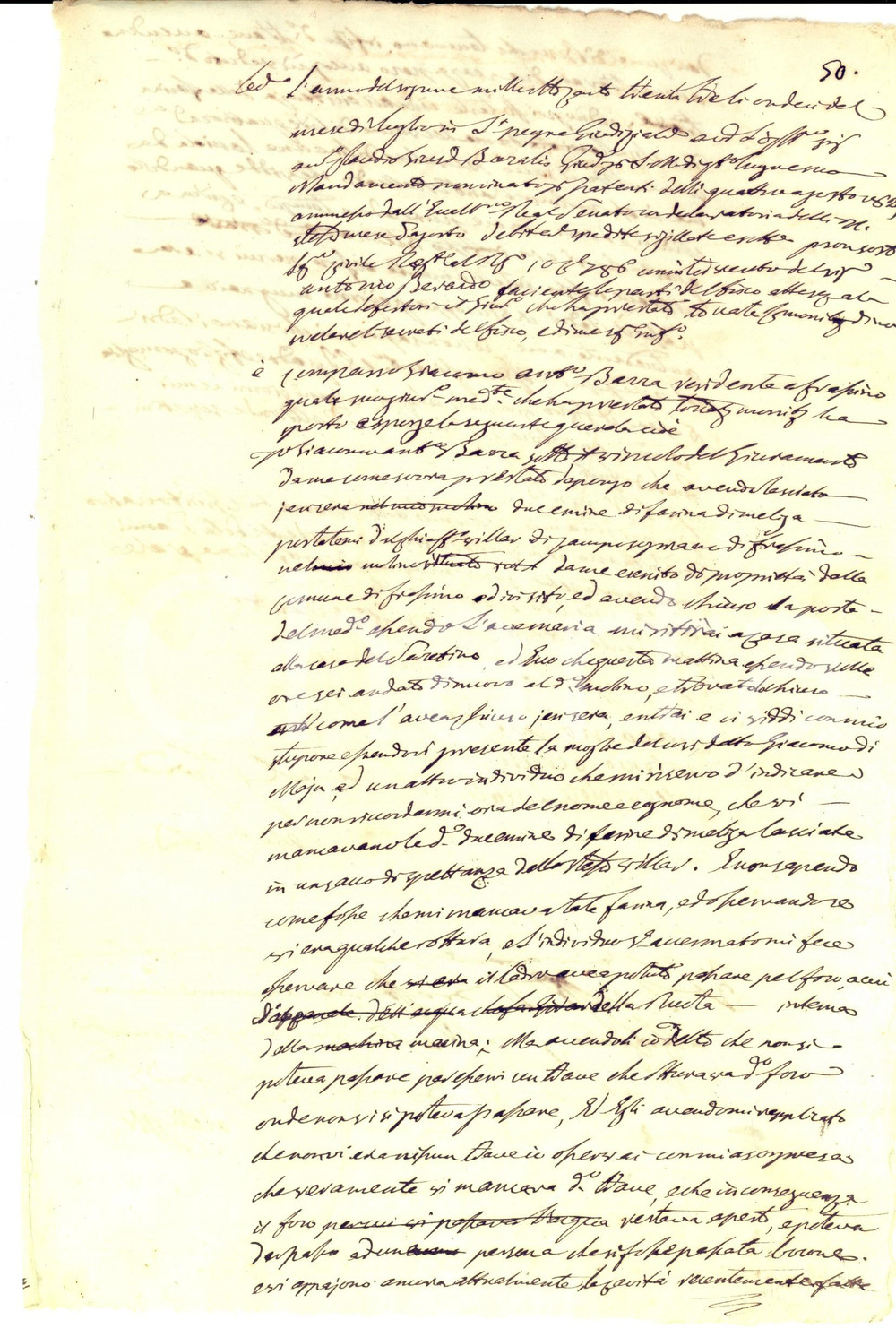 Documento originale, autentico 1833 FRASSINO (CN) Avv. Giacomo BARRA derubato di farina di meliga *Documento 1