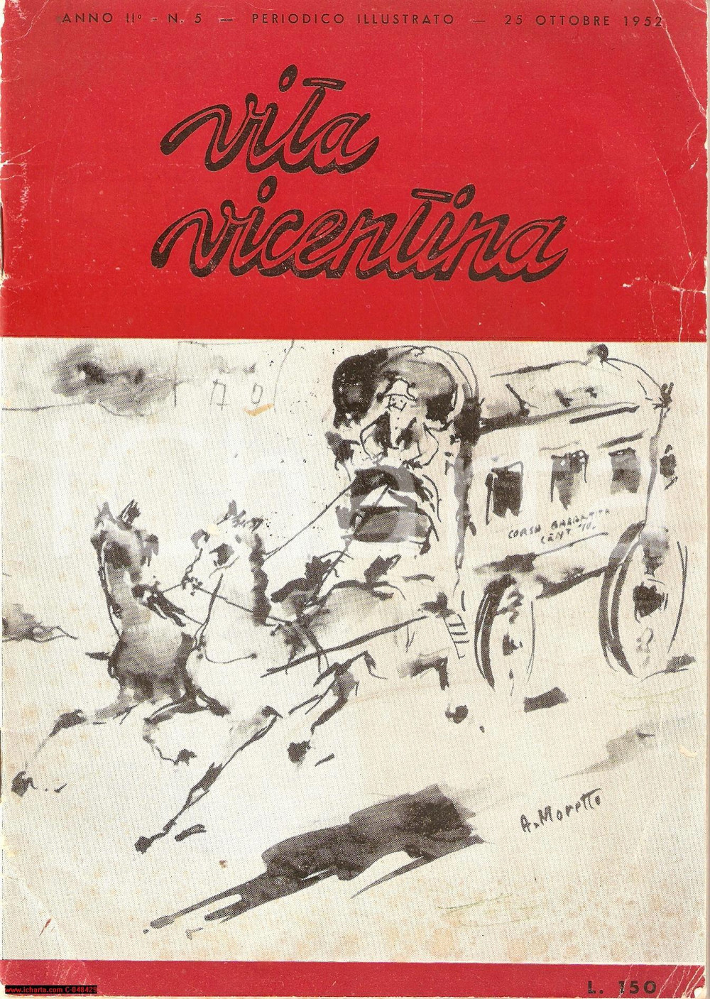 Giornale, rivista storica 1952 VITA VICENTINA n° 5 periodico illustrato 1
