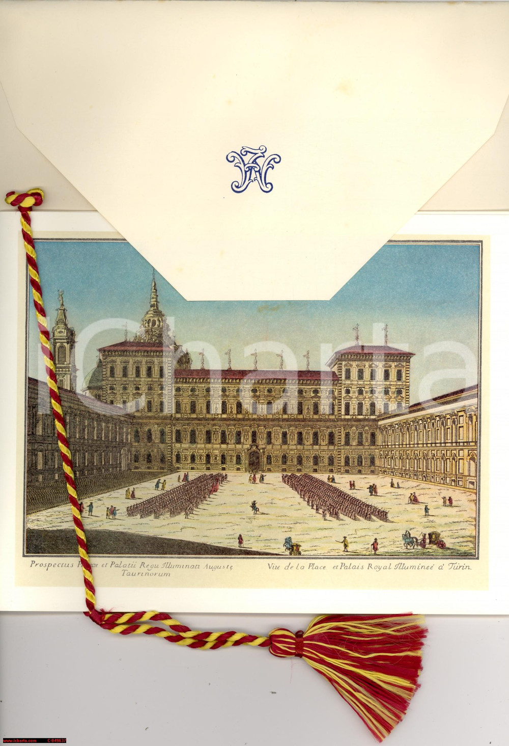 Oggetto da collezione cartaceo 1963 TORINO Biglietto CALENDARIO Società del WHIST 1