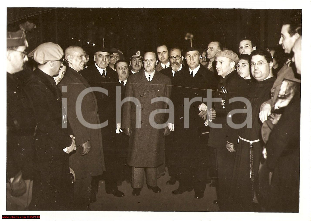 Fotografia d'epoca originale 1939 ROMA Missione spagnola per incoronazione PIO XII 1