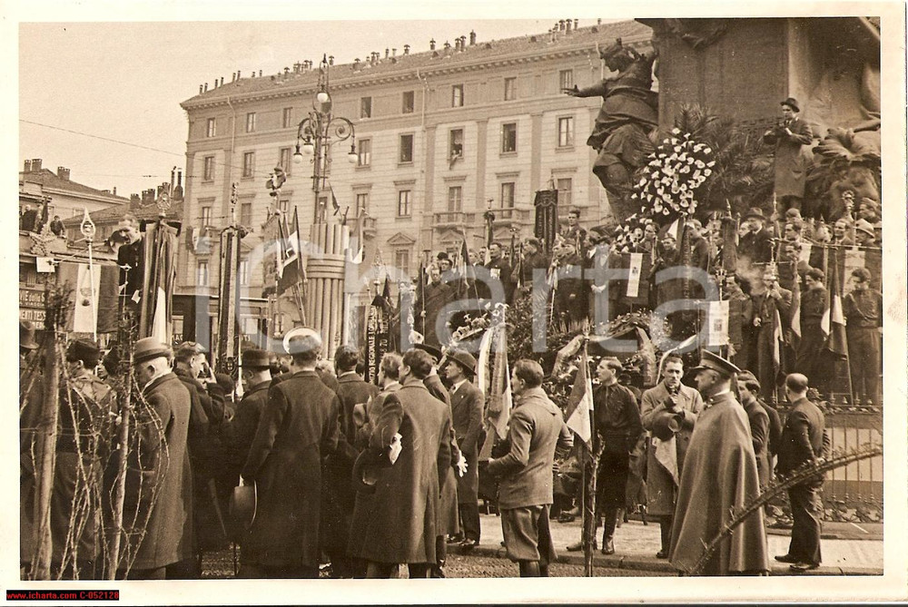 Fotografia d'epoca originale 1934 MILANO Anniversario Cinque Giornate LAGOMAGGIORE 1