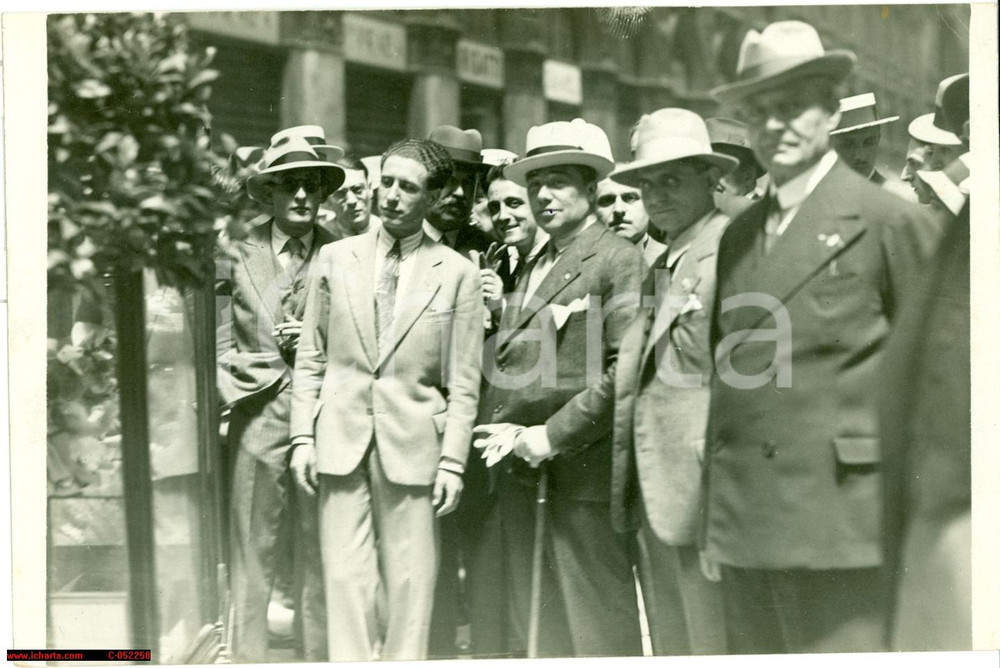 Fotografia d'epoca originale 1931 MILANO Prefetto Bruno FORNACIARI Mostra giocattolo 1