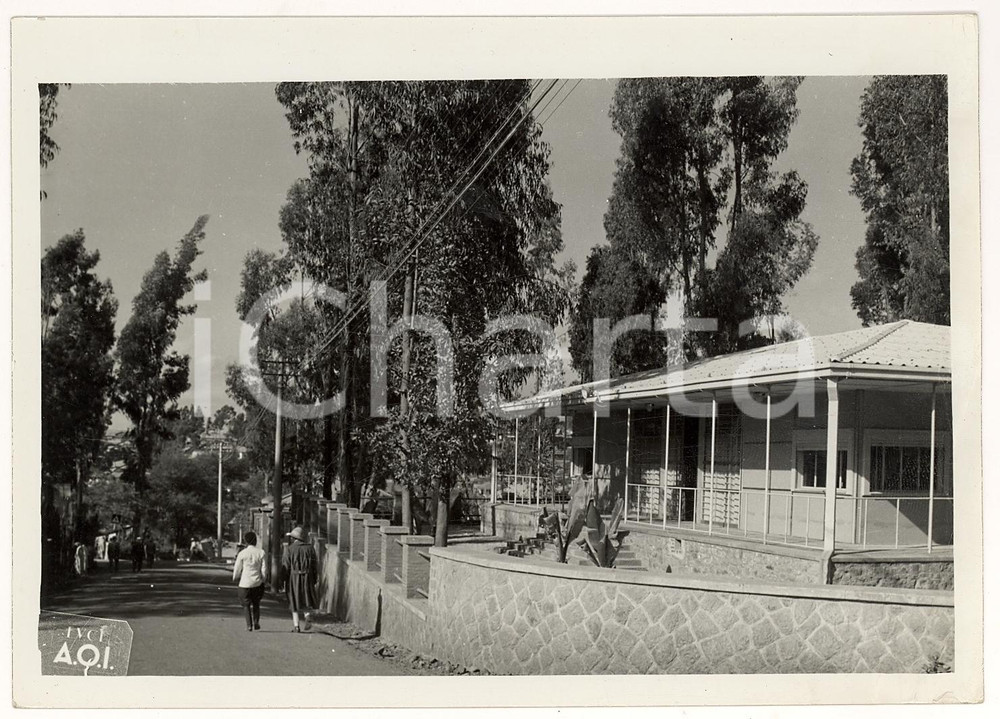 Fotografia d'epoca originale 1939 ADDIS ABEBA (ETIOPIA) AOI Nuove costruzioni coloniali *Fotografia 1
