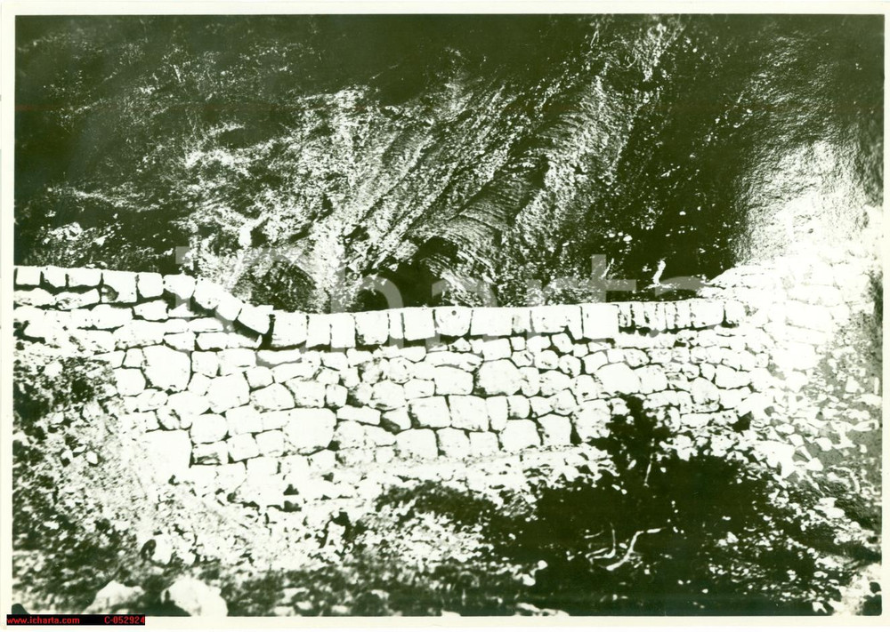 Fotografia d'epoca originale 1932 CHERSANO CROAZIA Bacini montani in Valle dell'ARSA 1