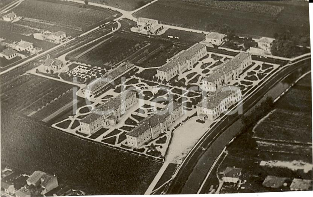 Fotografia d epoca originale 1932 MONFALCONE GO Veduta aerea del SANATORIO 1