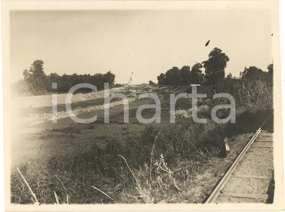 Fotografia d epoca originale 1928 PIANA DI SIBARI CS Bonifica in pianura torrente MALFRANCATO Foto 1